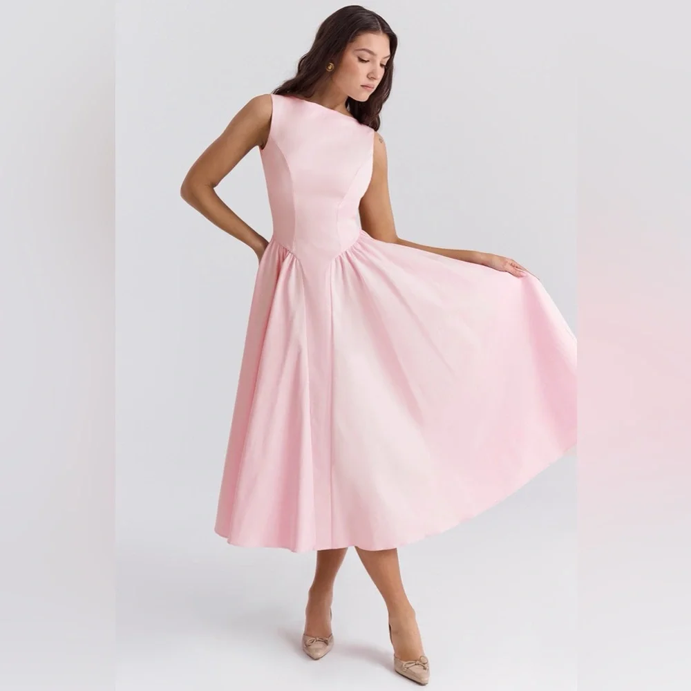 blush maxi dress bridesmaid Kennedy Blue Allison Bridesmaid Dress main image 0